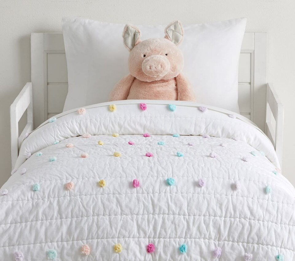 Pom Pom Toddler Comforter Pottery Barn Kids UK